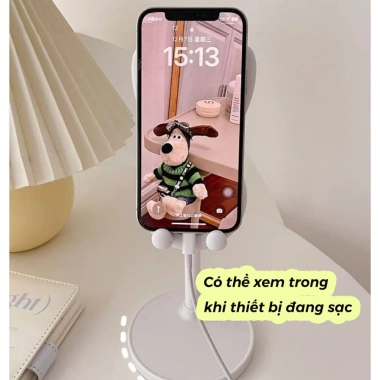 Giá đỡ điện thoại hình thỏ dễ thương - Chống trượt, điều chỉnh độ cao, dùng cho máy tính bảng - 21.800₫