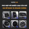 Giá đỡ điện thoại HipoCar ô tô kẹp cửa khe gió xoay 360 độ vân cacbon - Nhỏ gọn, tiện lợi 4