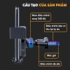 Giá đỡ điện thoại HipoCar ô tô kẹp cửa khe gió xoay 360 độ vân cacbon - Nhỏ gọn, tiện lợi 6