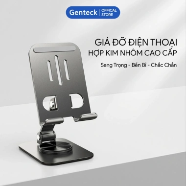Giá Đỡ Điện Thoại Hợp Kim Nhôm Xoay 360 SMTech Gấp Gọn Tiện Lợi Livestream