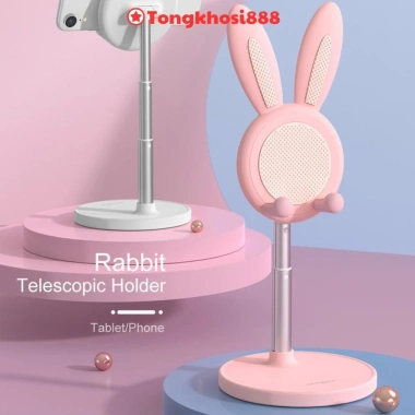 Giá đỡ điện thoại, iPad để bàn hình tai thỏ cute dễ thương - Giá chỉ 17.850 VND