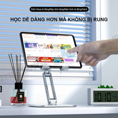 Giá đỡ điện thoại iPad hợp kim nhôm B20 - nâng hạ chiều cao, giảm còn 155k