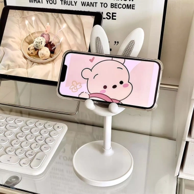 Giá Đỡ Điện Thoại iPad Máy Tính Hình Thỏ Cao Su Chống Trượt Điều Chỉnh Cao Thấp - Giá 22.800₫