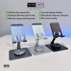 Giá đỡ điện thoại iPad xoay 360 độ nhôm nguyên khối gấp gọn – giá 119.000đ 3