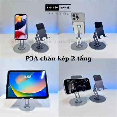 Giá đỡ điện thoại iPad xoay 360 độ nhôm nguyên khối gấp gọn – giá 119.000đ