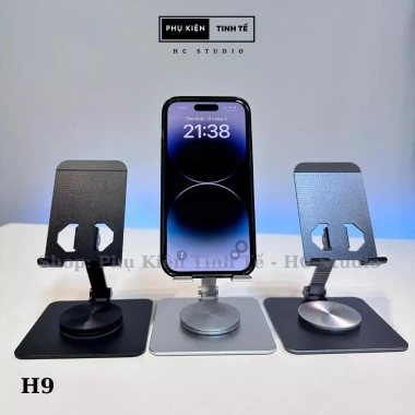 Giá đỡ điện thoại iPad xoay 360 độ nhôm nguyên khối gấp gọn – giá 119.000đ
