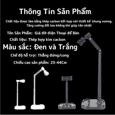Giá Đỡ Điện Thoại JC-001 Xoay 360 Hỗ Trợ Live Stream, Quay Video, Chụp Ảnh - 86.000₫