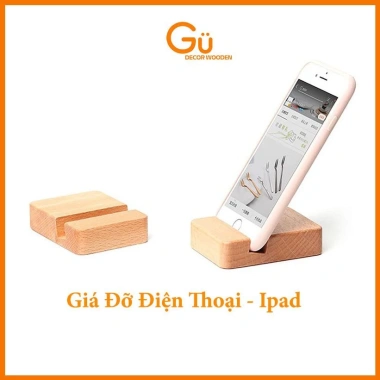 Giá đỡ điện thoại & kệ máy tính bảng GU DECOR gỗ thông chống trượt - chỉ 15.000đ 2 Giá đỡ điện thoại & kệ máy tính bảng GU DECOR gỗ thông chống trượt - chỉ 15.000đ 2