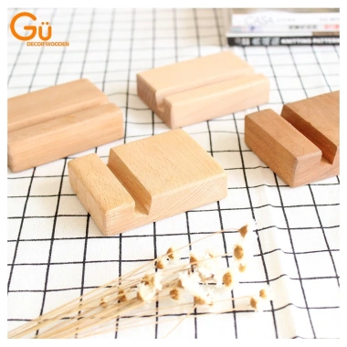 Giá đỡ điện thoại & kệ máy tính bảng GU DECOR gỗ thông chống trượt - chỉ 15.000đ