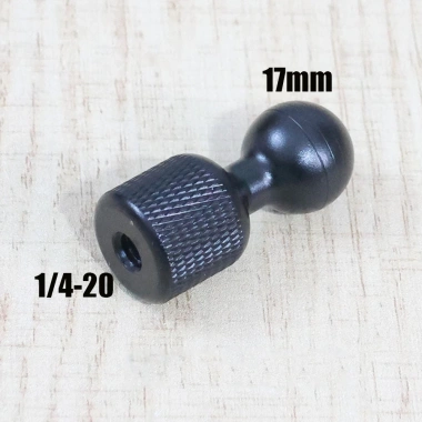 Giá đỡ điện thoại kẹp đầu bi 17mm, chuyển đổi ren, vít và đai ốc tích hợp