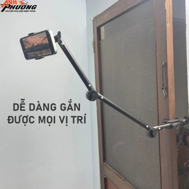 Giá đỡ điện thoại kim loại kẹp bàn, đầu giường - Nâng cấp mới, giá chỉ 121.715₫