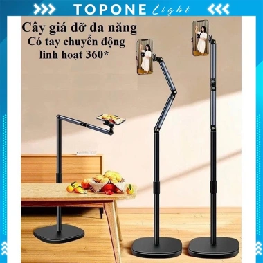 Giá Đỡ Điện Thoại Kim Loại L01 1.6m - Quay Video, Livestream, Chụp Ảnh Top One 2 Giá Đỡ Điện Thoại Kim Loại L01 1.6m - Quay Video, Livestream, Chụp Ảnh Top One 2