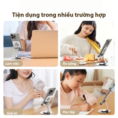 Giá đỡ điện thoại kim loại siêu mỏng trục xoay 360° gập gọn tiện dụng Pandacase 40k 6 Giá đỡ điện thoại kim loại siêu mỏng trục xoay 360° gập gọn tiện dụng Pandacase 40k 6