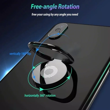 Giá đỡ điện thoại kim loại xoay 360 độ Nhẫn ngón tay siêu mỏng, hỗ trợ máy tính để bàn, tay cầm ô tô 8