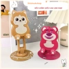 Giá đỡ điện thoại kute điều chỉnh độ cao, xoay 360 độ - Kệ bàn gấu dâu, thỏ, vịt, mèo 5