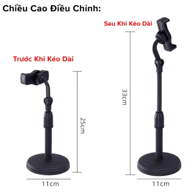 Giá Đỡ Điện Thoại Livestream 360 Xoay Amalife - Ổn Định, Quay Phim, Ghi Hình, 29.000₫