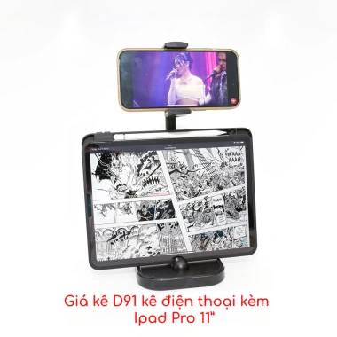 Giá đỡ điện thoại Livestream D91 D01 T8 T10 - kẹp đa góc, độ cao tùy chỉnh, chỉ 125.000 VND - DinoStore