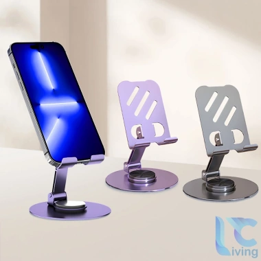 Giá Đỡ Điện Thoại Living C Nhôm Hợp Kim Xoay 360 Đa Năng Gập Gọn – Giá 62.000₫