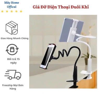 Giá Đỡ Điện Thoại Lười Đa Năng Xoay 360 Độ - Kẹp Đầu Giường và Bàn, Đỡ iPad, Giá 54.999 VNĐ