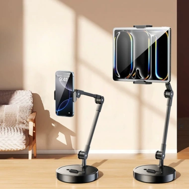 Giá đỡ điện thoại & MacBook 1kg – Khớp xoay linh hoạt, khung nhôm nhẹ, hỗ trợ livestream 2