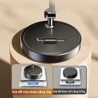 Giá đỡ điện thoại & MacBook 1kg – Khớp xoay linh hoạt, khung nhôm nhẹ, hỗ trợ livestream 5