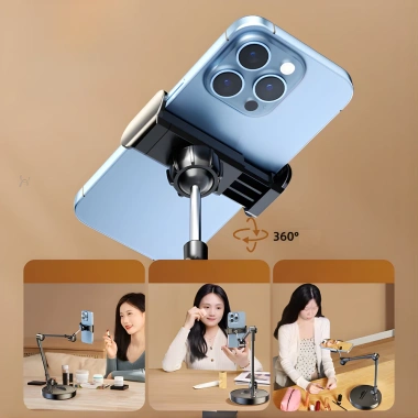 Giá đỡ điện thoại & MacBook 1kg – Khớp xoay linh hoạt, khung nhôm nhẹ, hỗ trợ livestream 6