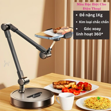 Giá đỡ điện thoại & MacBook 1kg – Khớp xoay linh hoạt, khung nhôm nhẹ, hỗ trợ livestream 7