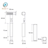 Giá đỡ điện thoại máy bay Dovewill – Nhỏ gọn, bền, phù hợp bàn tàu bay du lịch 7