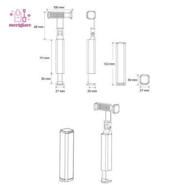 Giá đỡ điện thoại máy bay Xoay linh hoạt, gập gọn, chỉ 130.900₫ - Nhỏ gọn tiện 6