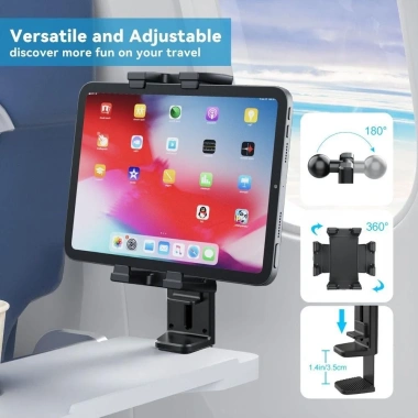 Giá đỡ điện thoại máy bay YudhUI gập 360° - xoay máy tính bảng, tiện du lịch, cạnh bàn, giá 218.240₫