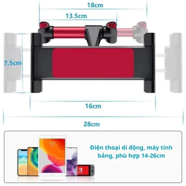 Giá đỡ điện thoại, máy tính bảng BINKE - Kẹp ghế sau ô tô xoay 360°, 75.000đ 7 Giá đỡ điện thoại, máy tính bảng BINKE - Kẹp ghế sau ô tô xoay 360°, 75.000đ 7