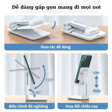 Giá Đỡ Điện Thoại & Máy Tính Bảng Gấp Gọn - Kệ Đa Năng Cao Cấp Tiện Lợi 19k