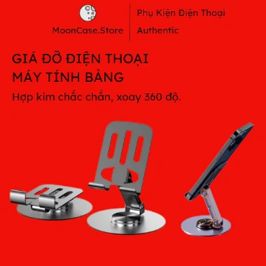 Giá Đỡ Điện Thoại, Máy Tính Bảng Hợp Kim Nhôm Đa Năng Xoay 360 độ - Giá 29.900 VNĐ