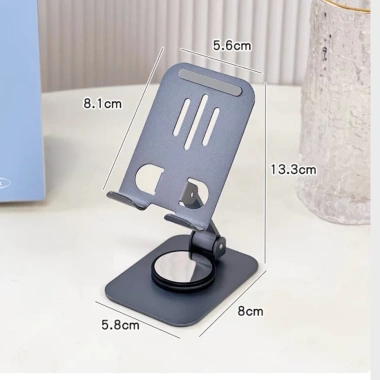 Giá đỡ điện thoại, máy tính bảng, iPad kim loại siêu mỏng, trục xoay 360, gấp gọn tiện dụng - 45.000 VND