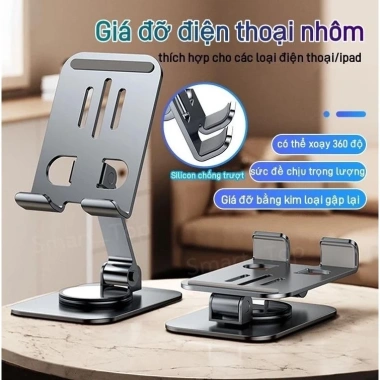 Giá Đỡ Điện Thoại Máy Tính Bảng Kim Loại Siêu Mỏng - Đế Chống Trượt 34.560 VND