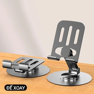 Giá đỡ điện thoại & máy tính bảng nhôm hợp kim xoay 360 độ - Độ bền cao, chỉ 55.000₫ (giảm 69.850₫) 10