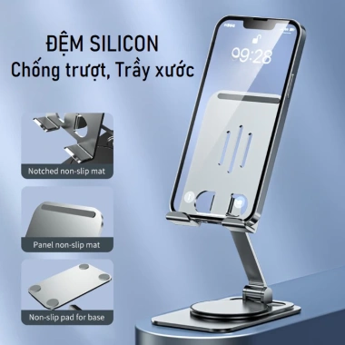 Giá đỡ điện thoại, máy tính bảng xoay 360 độ K6 XP07 - iPhone, iPad 9.7, Xiaomi, Samsung, 60.000₫ 4 Giá đỡ điện thoại, máy tính bảng xoay 360 độ K6 XP07 - iPhone, iPad 9.7, Xiaomi, Samsung, 60.000₫ 4