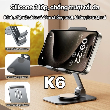 Giá Đỡ Điện Thoại & Máy Tính Bảng Xoay 360° Nhôm - Kệ Xem Livestream 58.800₫ 3