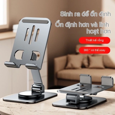 Giá Đỡ Điện Thoại & Máy Tính Bảng Xoay 360° Nhôm - Kệ Xem Livestream 58.800₫ 8