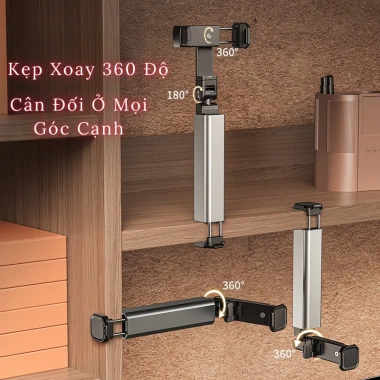 Giá Đỡ Điện Thoại Mini Cầm Tay Gọn Nhẹ, Kẹp Bàn Xoay 360 - Chỉ 95.000 đồng
