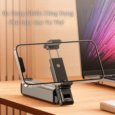 Giá Đỡ Điện Thoại Mini Cầm Tay Gọn Nhẹ, Kẹp Bàn Xoay 360 - Chỉ 95.000 đồng