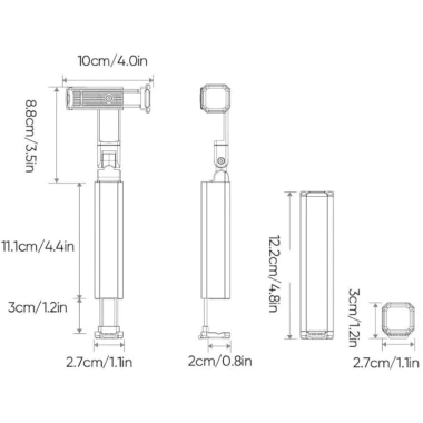 Giá Đỡ Điện Thoại Mini Cầm Tay Gọn Nhẹ, Kẹp Bàn Xoay 360 - Chỉ 95.000 đồng