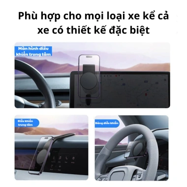 Giá đỡ điện thoại nam châm C02 - Kệ từ tính, phù hợp mọi điện thoại, giảm còn 140.000 VND