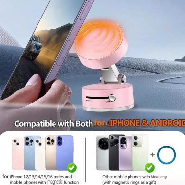 Giá đỡ điện thoại nam châm xoay 360°, gập lại, gắn bảng điều khiển ô tô, cho người lười, 66.000đ 7 Giá đỡ điện thoại nam châm xoay 360°, gập lại, gắn bảng điều khiển ô tô, cho người lười, 66.000đ 7
