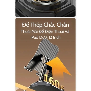 Giá đỡ điện thoại NITECH xoay 360 độ, 2 tầng đế thép chắc chắn, gập gọn tiện lợi