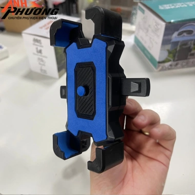 Giá đỡ điện thoại nút bấm kẹp 4 góc - Chống rung, chắn chắn, gắn chân gương xe máy, chỉ 49.000₫ 2