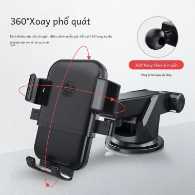 Giá Đỡ Điện Thoại Ô Tô 360 độ AMPEREEASE Kẹp Đa Năng 3 Chức Năng Gắn Xe 60.000đ