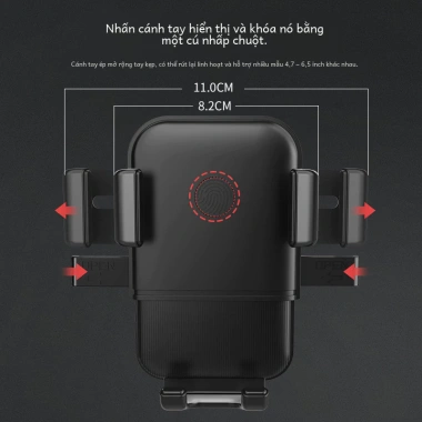 Giá Đỡ Điện Thoại Ô Tô 360 độ AMPEREEASE Kẹp Đa Năng 3 Chức Năng Gắn Xe 60.000đ