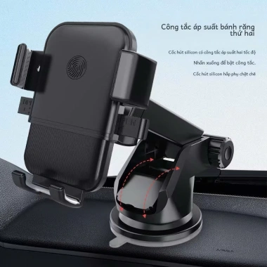 Giá Đỡ Điện Thoại Ô Tô 360 độ AMPEREEASE Kẹp Đa Năng 3 Chức Năng Gắn Xe 60.000đ