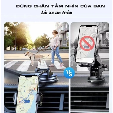 Giá đỡ điện thoại ô tô 360, tương thích iPhone Samsung Xiaomi, dùng cho kính chắn gió, giảm còn 59.780₫ 4 Giá đỡ điện thoại ô tô 360, tương thích iPhone Samsung Xiaomi, dùng cho kính chắn gió, giảm còn 59.780₫ 4